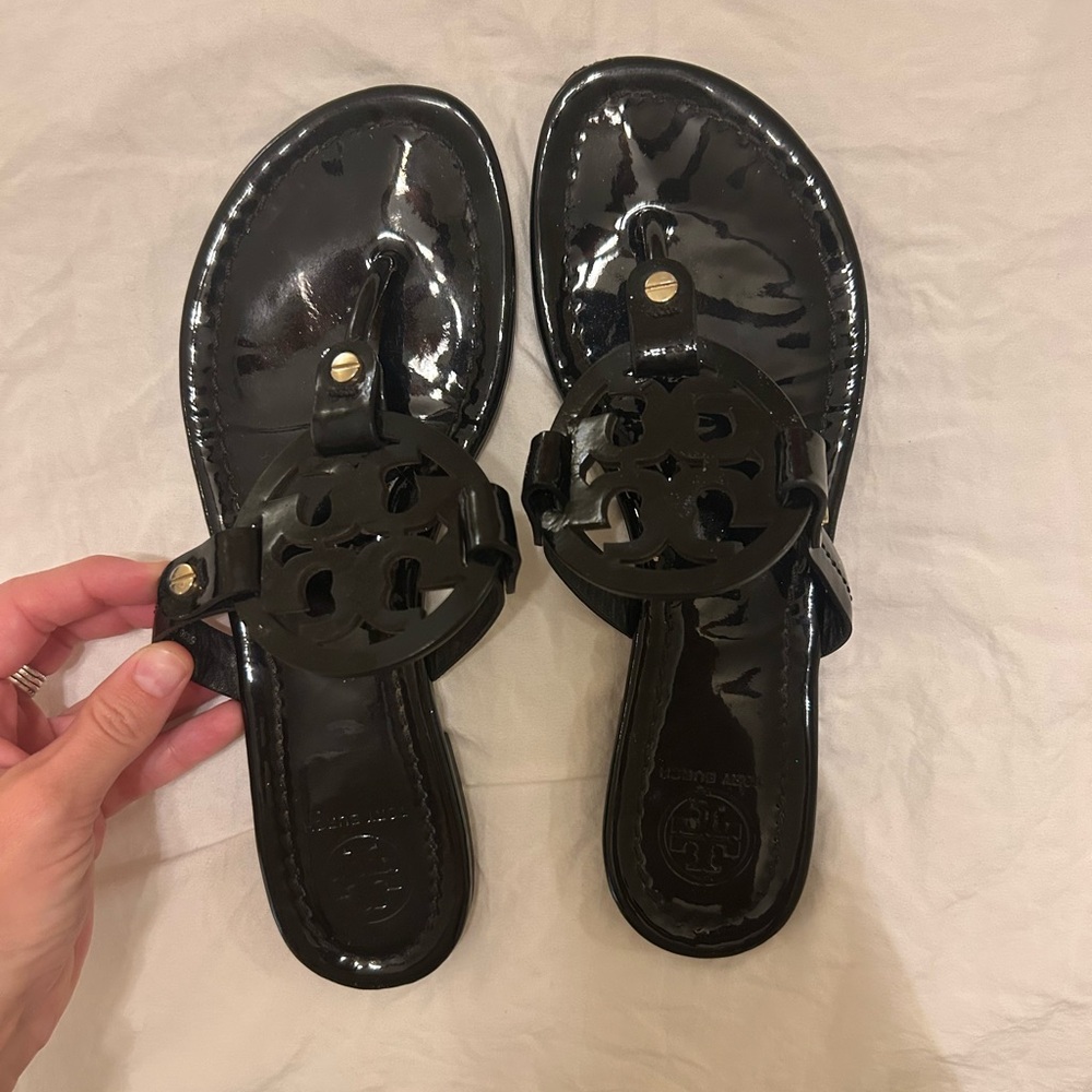 Tory Burch Black Miller Sandals